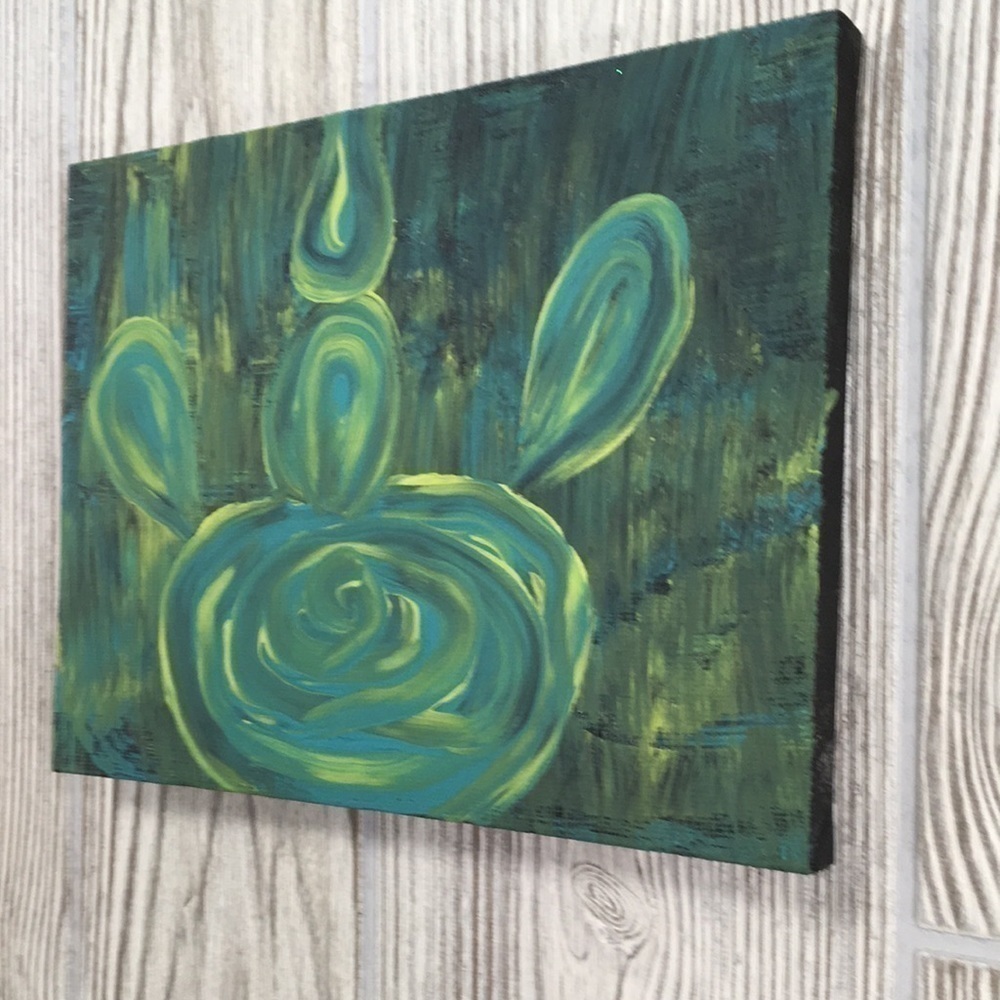 Original Abstract Mouse Painting Acrylic Pop Art Panel 8x6 - Picture 2 of 7
